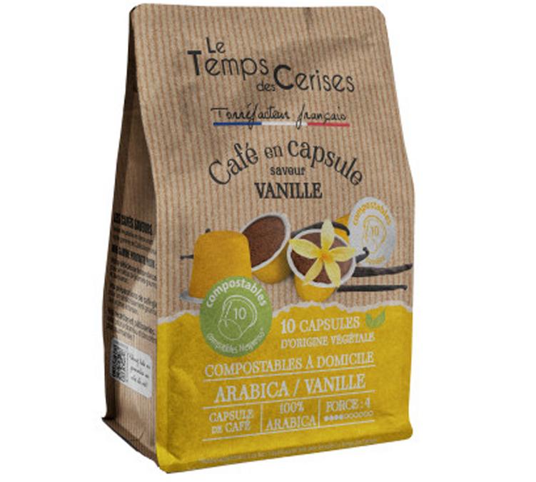 compostable vanilla Nespresso original compatible capsules le temps des cerises