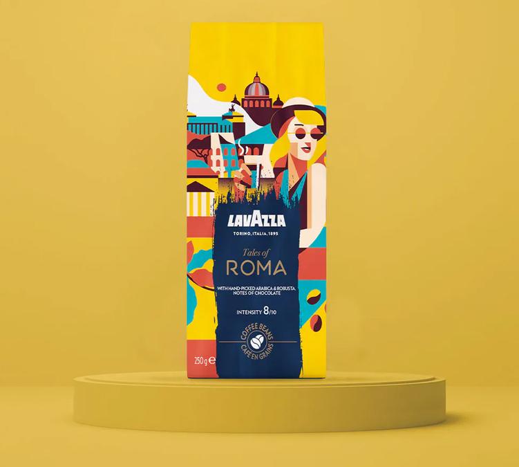 lavazza tales of roma coffee beans 450g