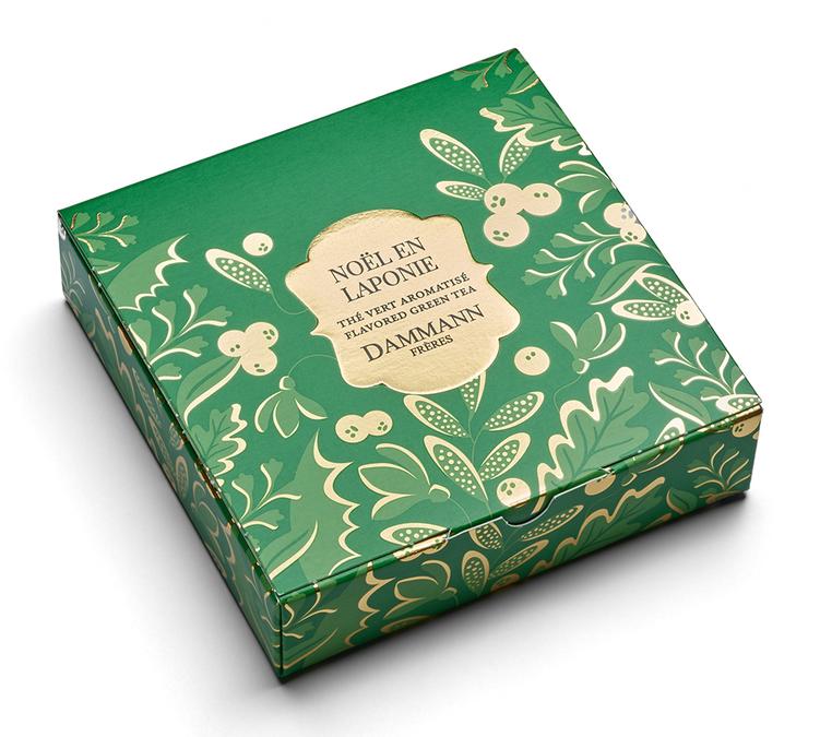 dammann christmas green tea mini gift set sachet