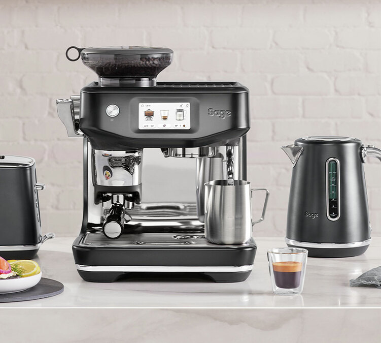 SAGE Barista Touch Impress inox nero tartufo macchina espresso con macinacaffe