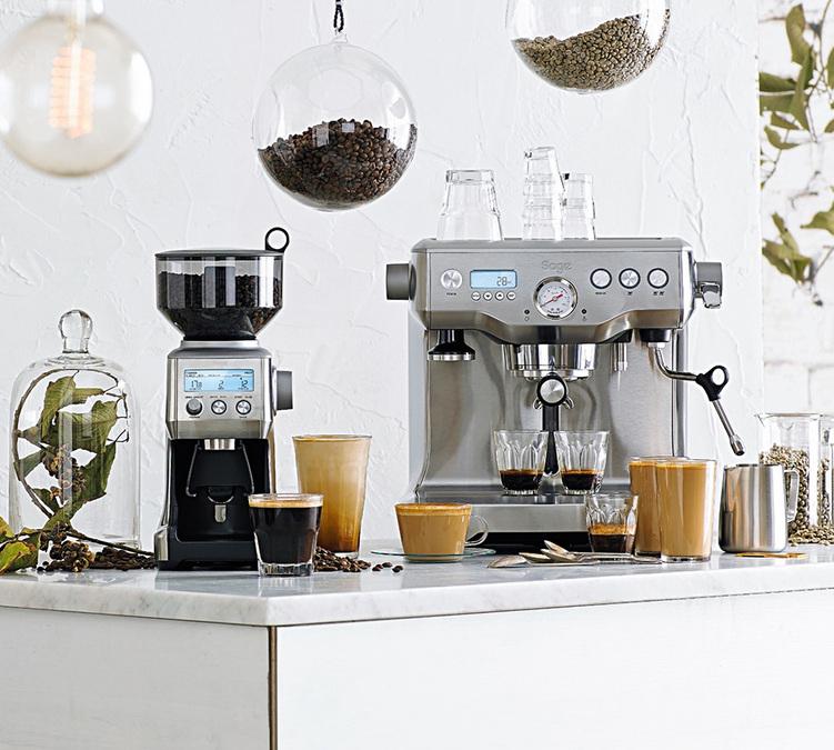 Une machine expresso de barista &agrave; la maison.