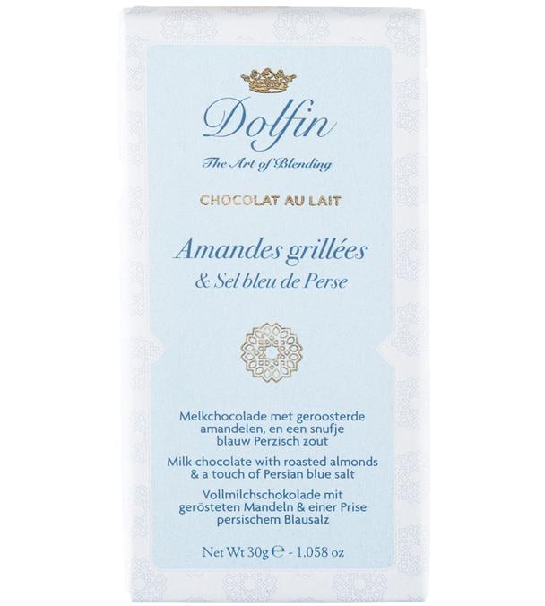 tablette chocolat lait amande sel bleu de perse dolfin