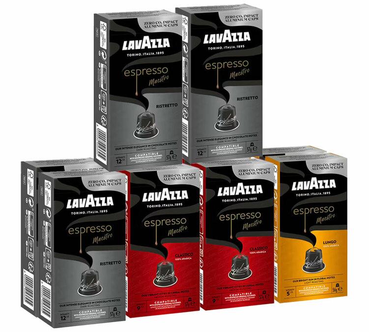 Lavazza Nespresso compatible capsules in bulk x100