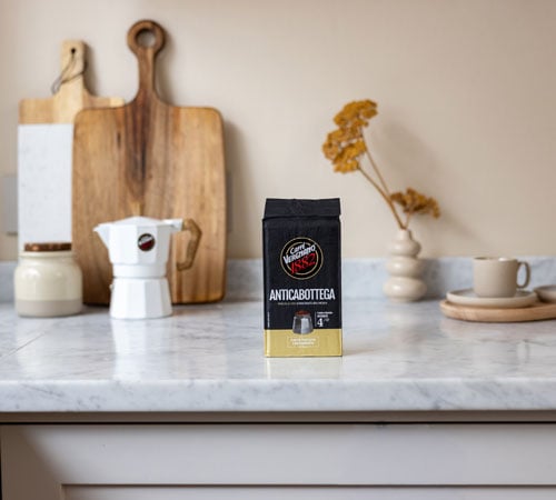 Lot de 4 paquets Antica Bottega Caff&egrave; Vergnano 250 g