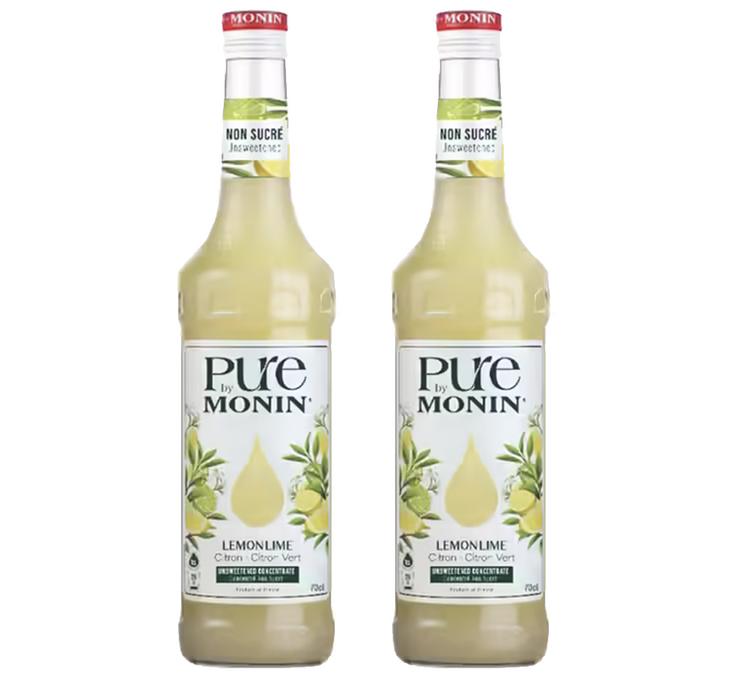 concentre pure by monin citron citron vert deux bouteilles