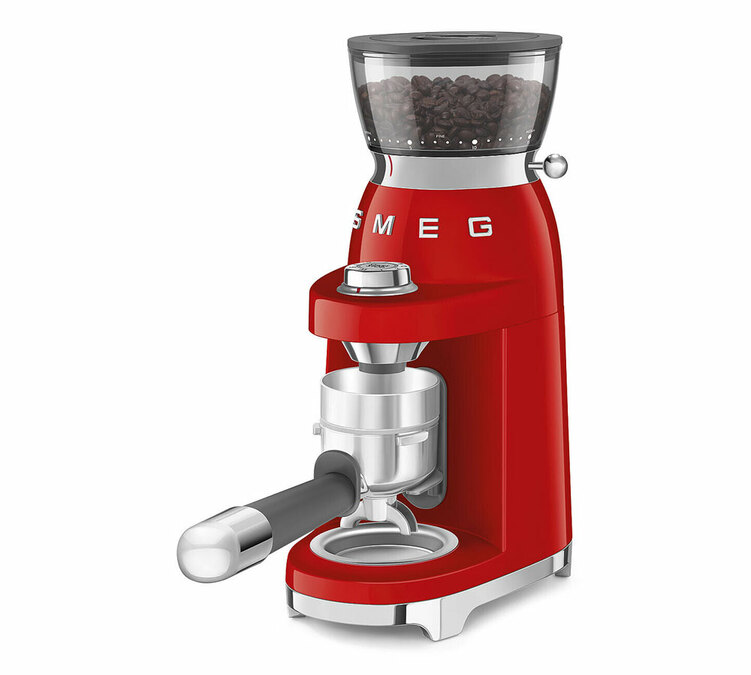 Moulin &agrave; caf&eacute; &eacute;lectrique smeg CGF03 rouge