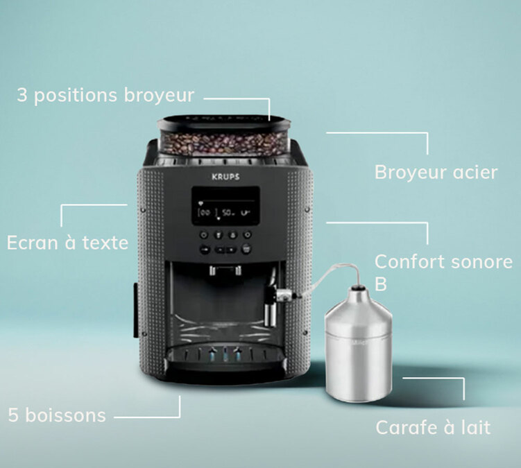 KRUPS Arabica Essential YY4081FD caracteristiques
