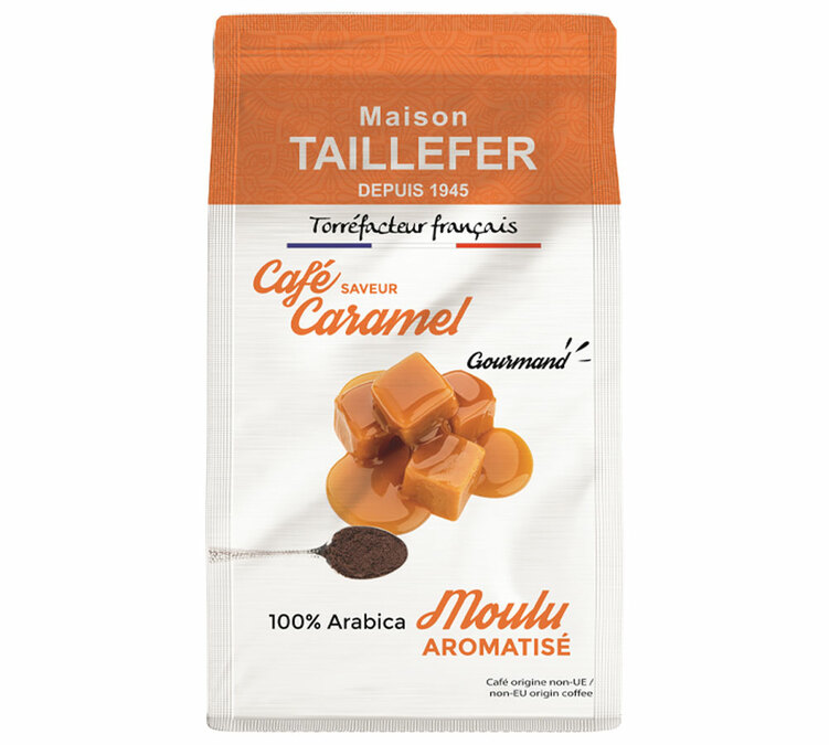 flavoured ground coffee caramel maison taillefer