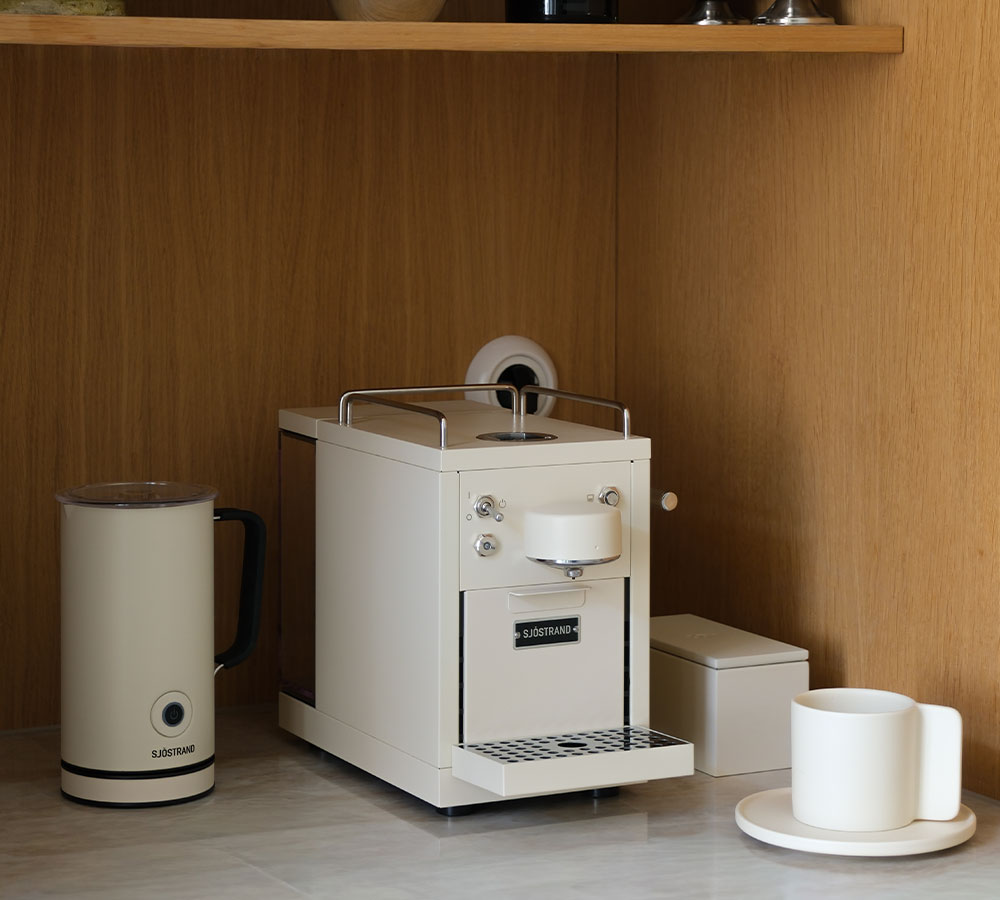 machine cafe capsules beige